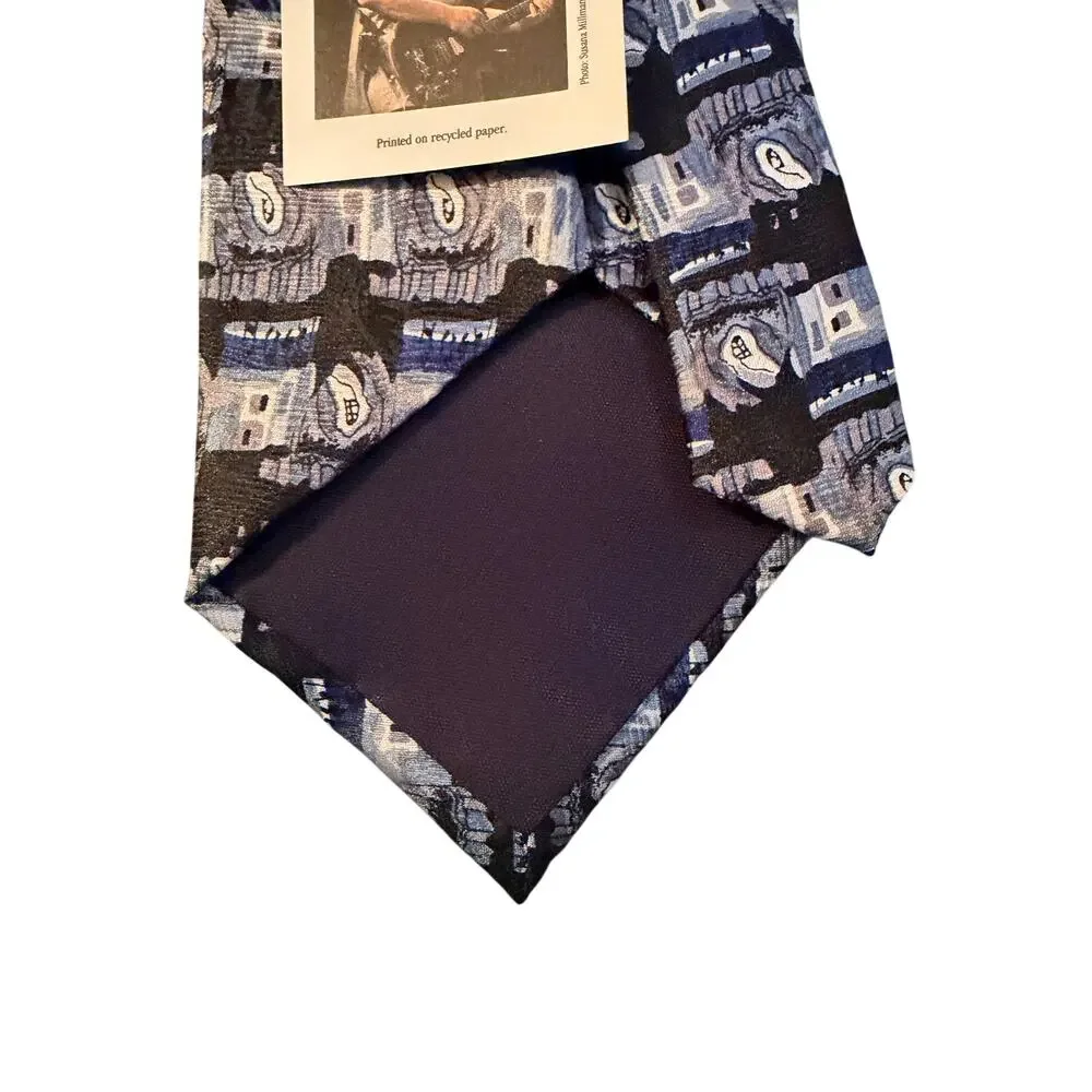 Jerry Garcia Stonehenge‎ Silk Tie Abstract Art Pattern New With Tags